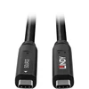 USB Kabelis - LINDY USB 3.2 10Gbps ir DP 1.4 Type C Hibridinis Kabelis (4 juostos), 10Gbps, 4K144Hz, 60W, 10 m, Juodas