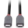 USB Kabelis - LINDY Anthra Line USB4 Type C Laidas, M/M, 40Gbps, 240W PD, 1.5 m, Juodas