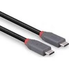 USB Kabelis - LINDY Anthra Line USB4 Type C Laidas, M/M, 40Gbps, 240W PD, 1.5 m, Juodas