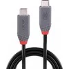 USB Kabelis - LINDY USB4 Type C Laidas, M/M, 40Gbps, 240W PD, 2 m, Juodas