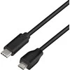 Kabelis USB LogiLink USB-C - microUSB 0.5 m Juodas (CU0196)