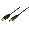 Kabelis USB LogiLink USB 3.0 A/B, 3m (CU0025)