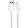 LogiLink USB-A - USB-C 0.5m w nylonowym oplocie mėlyna