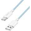 LogiLink USB-A - USB-C 1.0m w nylonowym oplocie mėlyna