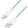 LogiLink USB-A - USB-C 1,0 m nailono pintas žalias