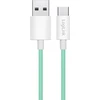 LogiLink USB-A - USB-C 1,0 m nailono pintas žalias