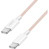 LogiLink USB-C 0,5 m nailono pintas, rožinis