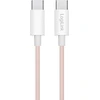 LogiLink USB-C 0,5 m nailono pintas, rožinis