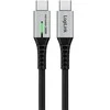 LogiLink USB-C 20 Gb/s, 240W 1.5m w oplocie juoda