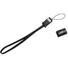 Logotipas USB laidas (2.0), USB A M - miniUSB (M), 0,3m, juoda, fotoaparato dirželis, EOL