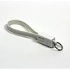 Logo USB kabelis (2.0), USB A M - microUSB (M), 0.2m, balta, blister, breloczek na klucze, EOL