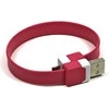 Logo USB kabelis (2.0), USB A M - microUSB (M), 0.25m, rožinis, blister, na nadgarstek, EOL