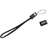 USB kabelis su logotipu (2.0), USB A M - microUSB (M), 0.3m, juodas, riešo dirželis, EOL