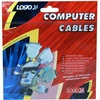 USB kabelis su logotipu (2.0), USB A M - 4 kontaktų M, 1.8m, baltas, lizdas, MITSUMI