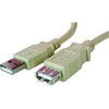 Logo USB ilgintuvas (2.0), USB A M - USB A F, 1.8m, juoda