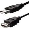 „Logo Economy“ USB prailginimo kabelis (2.0), USB A M - USB A F, 1,8 m, juodas, EOL