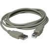 Logo USB kabelis (2.0), USB A M - USB B (M), 3m, juoda, blister