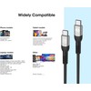 Kabelis USB Manhattan USB-C - USB-C 2 m Juodas (356381)