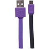 Kabelis USB Manhattan USB-A - microUSB 1 m Violetinis (391368)