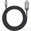 Kabelis USB Manhattan USB-C - HDMI 2 m Juodas (153607)