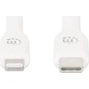 USB kabelis Manhattan USB-C - Lightning 1 m Baltas (394512)