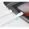 USB kabelis Manhattan USB-C - Lightning 1 m Baltas (394512)