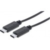 USB kabelis Manhattan USB-C - USB-C 1 m Juodas (353526)
