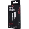 USB laidas Maxlife Type-C FastCharging baltas, 3.0A, 1.0m