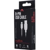 USB kabelis Maxlife Apple Lightning baltas, 1A, 1.0m
