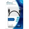USB kabelis MediaRange USB-A - USB-C 1.2 m Juodas (MRCS160)