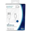 Kabelis USB MediaRange USB-A - 1 m Baltas (MRCS178)