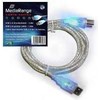 Kabelis USB MediaRange USB-A - USB-B 1.8 m Permatomas (MRCS109)