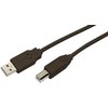 USB kabelis MediaRange USB-A - USB-B 3 m Juodas (MRCS103)
