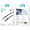 Mentor BWOO BO-X401CC braided cable USB-C - USB-C 1m PD 65W juodas