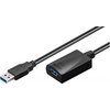 USB kabelis MicroConnect USB-A - USB-A 15 m Juodas (USB3.0AAF15A)
