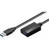 USB kabelis MicroConnect USB-A - USB-A 15 m Juodas (USB3.0AAF15A)
