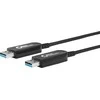 USB kabelis MicroConnect USB-A - USB-A 10 m Juodas (USB3.0AA10BOP)