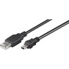 USB kabelis MicroConnect USB-A - miniUSB 10 m juodas (USBMB510)