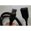 Kabelis USB MicroConnect USB-A - USB-A 1.8 m Juodas (USB 3.0 A-A 1.8 m M-F, Juodas)