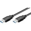 USB kabelis MicroConnect USB-A - USB-A 5 m Juodas (USB3.0AF5A)