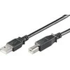 USB kabelis MicroConnect USB-A - USB-B 0,5 m Juodas (USBAB05B)