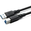Kabelis USB MicroConnect USB-A - USB-B 1 m Juodas (ColorFlex USB 3.2 A-B Gen 1)