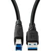 Kabelis USB MicroConnect USB-A - USB-B 1 m Juodas (ColorFlex USB 3.2 A-B Gen 1)