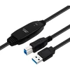 USB MicroConnect USB-A - USB-B laidas 10 m Juodas (Active USB 3.2 Gen 1 A-B 10 m)
