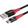 Kabelis USB MicroConnect USB-A - USB-C 1,5 m Juodas (Safe Charge USB-A to C Data)