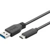USB kabelis MicroConnect USB-A - USB-C 1,5 m Juodas (USB3.2CA1.5)