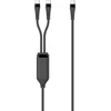 Kabelis USB MicroConnect USB-C - 2x USB-C 1.5 m Juodas (1-in-2 PD100W USB-C to)