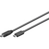 USB laidas MicroConnect USB-C - miniUSB 0,5 m juoda (USB3.1CMB505)