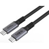 Kabelis USB MicroConnect USB-C - USB-C 1 m Juodas (Premium USB4 USB-C cable 1m)