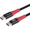 Kabelis USB MicroConnect USB-C - USB-C 1.5 m Juodai-raudona (Safe Charge USB-C to C Data)